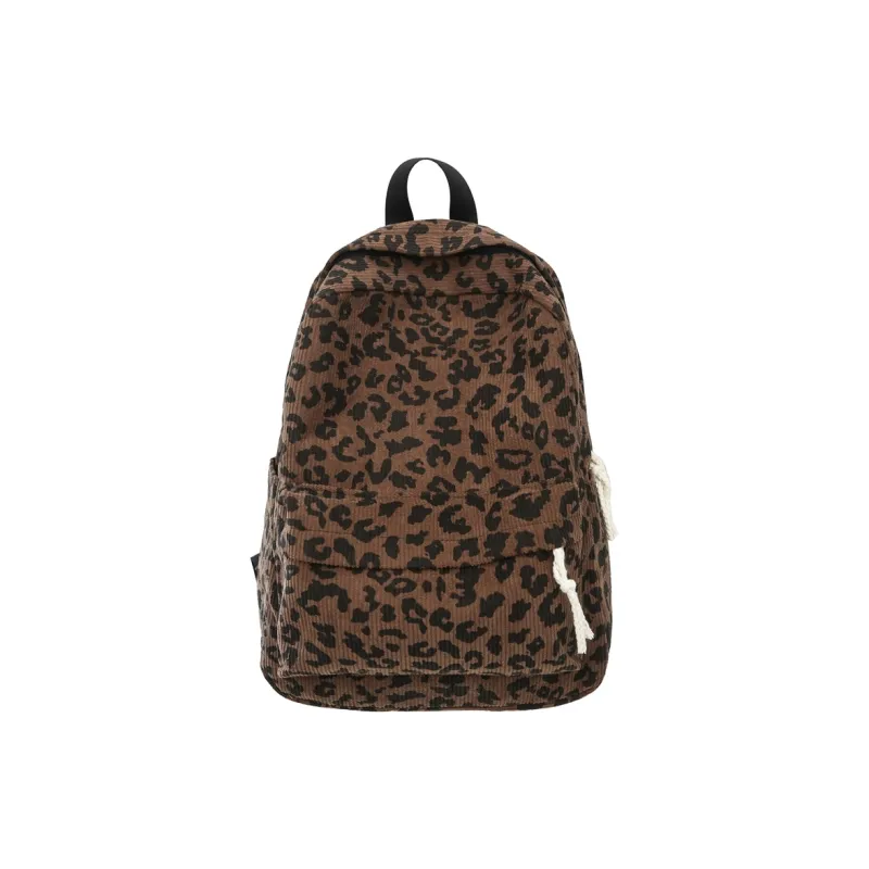 AIBAG Corduroy Backpack Unisex Ecru/Khaki/Coffee/Brown-9