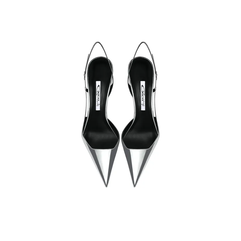 Ganxiaojie High Heels Women's Silver-2