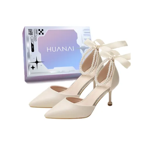 HUANAI High Heels Women's Apricot