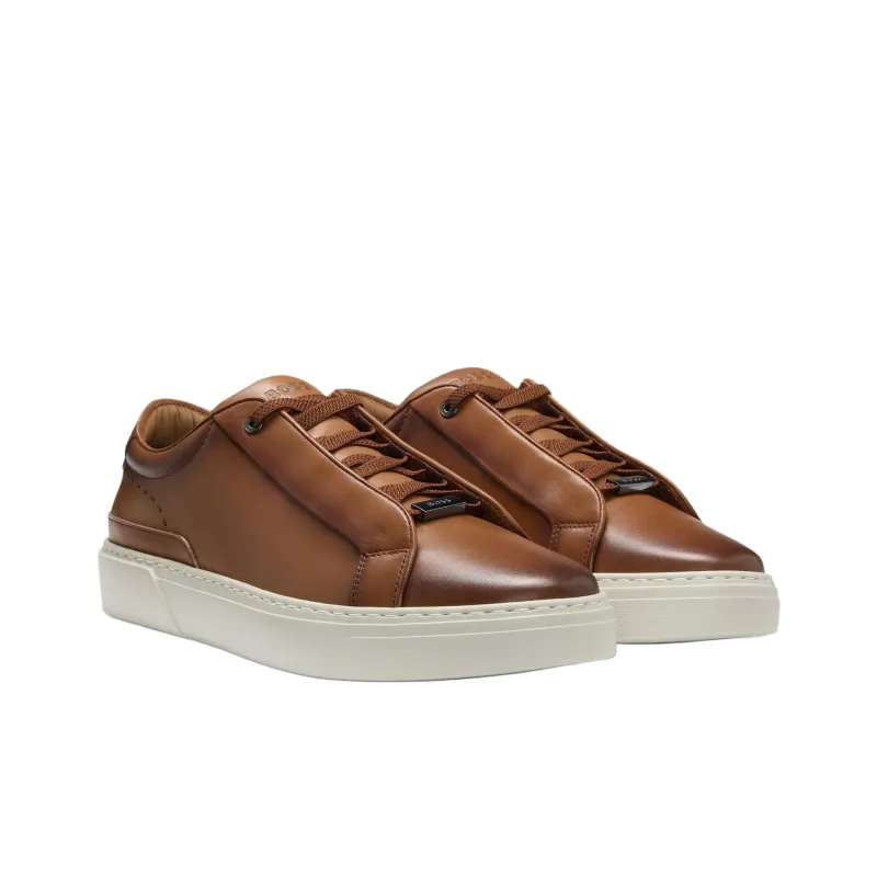 HUGO BOSS Gary Low Top Skateboard Shoes Men's Brown-2