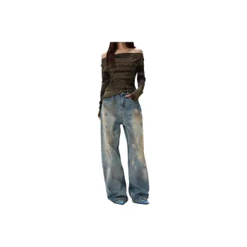 Extreme turbo Jeans Unisex Vintage Blue