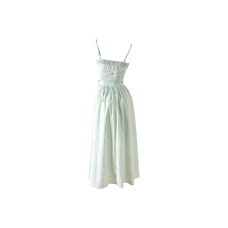Mu Xiao Xin Slip Dresses Women's Mint Green-1