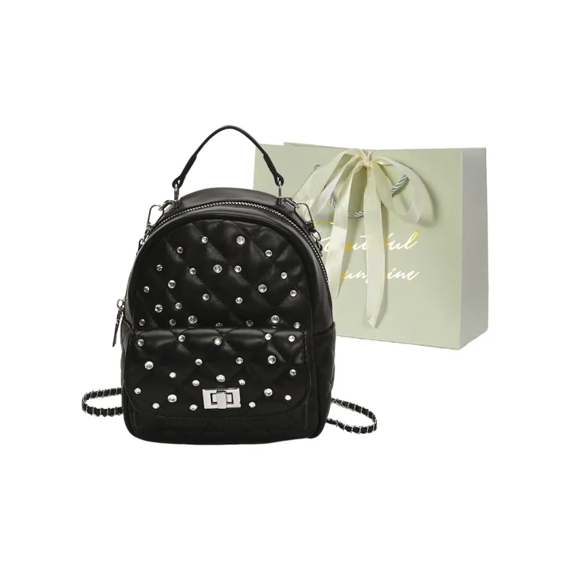 JIANGLIDA PU Backpack Women's Multicolor-12