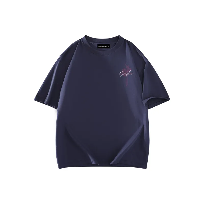 SOIE T Shirts Unisex Navy Blue-1