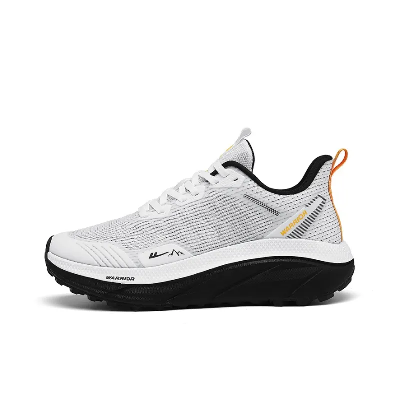 WARRIOR Running Shoes Men Low Top White/Yellow-0