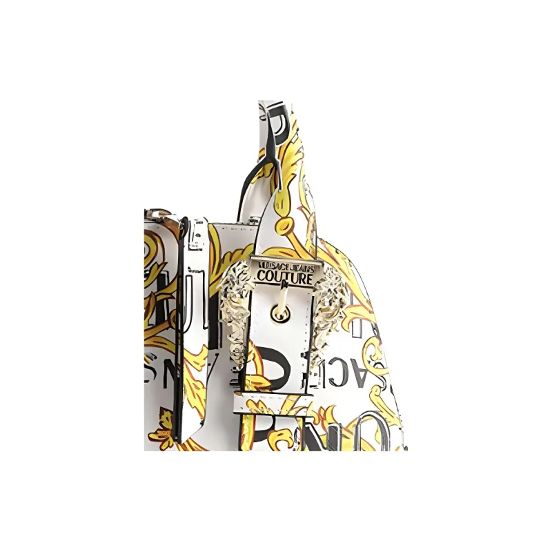 VERSACE JEANS COUTURE PU Shoulder Bag, Crossbody Bag, Handbag Women's White-4