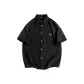 [Ice Silk Shirt]Black (Ho Letter Chest Logo)
