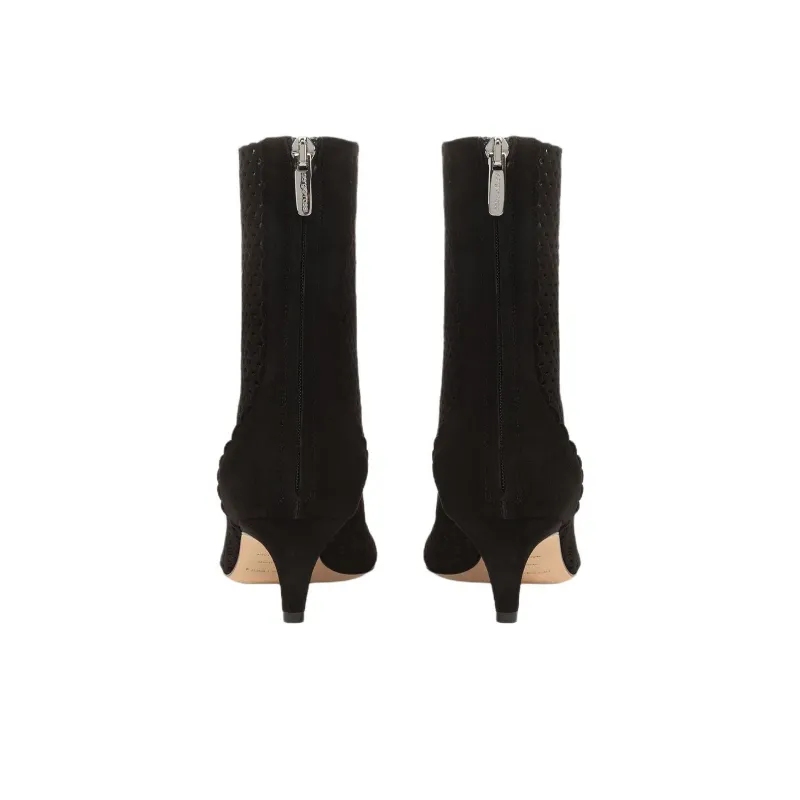 SERGIO ROSSI Sr Micro Mermaid Ankle Boots 5cm Women's Black-4