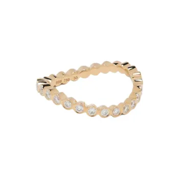 Sophie Bille Brahe 18kt Yellow Gold Courant D'Ensemble Diamond Ring