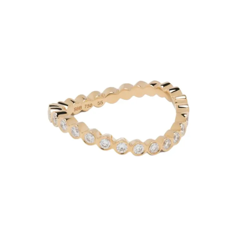 Sophie Bille Brahe 18kt Yellow Gold Courant D'Ensemble Diamond Ring-0