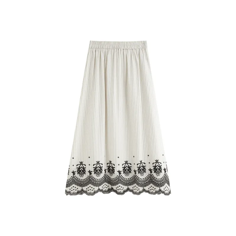 FANSILANEN Casual Long Skirt Women's-0