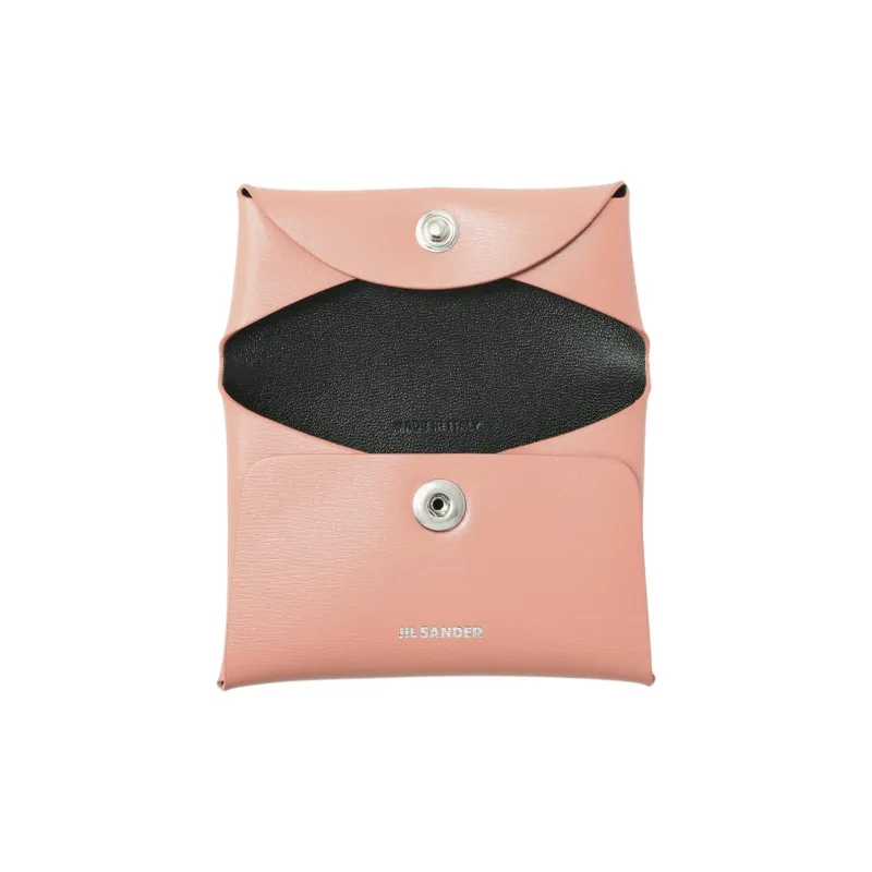 JIL SANDER Leather Coin Purse Women's Rouge Red-3