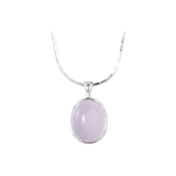 Bubble Scallops Chalcedony Necklaces Women's