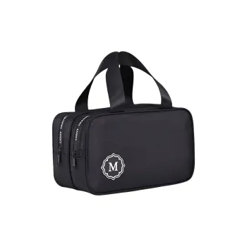 QEEDNS Wet/Dry Separation Double Layer Premium Waterproof Portable Large Capacity Makeup Bags