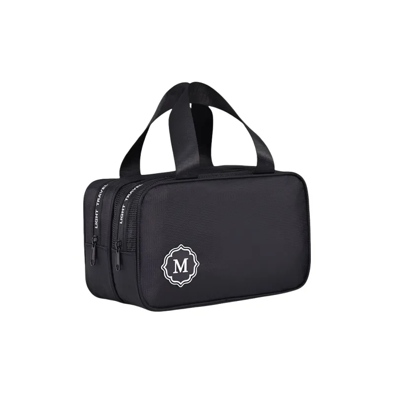QEEDNS Wet/Dry Separation Double Layer Premium Waterproof Portable Large Capacity Makeup Bags-0
