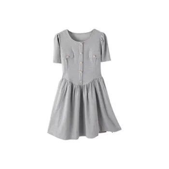 ABCMININ Short Sleeved Dress Women's