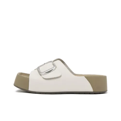 CAMEIDO Rubber Sole Slip Resistant Slide Slippers Women's