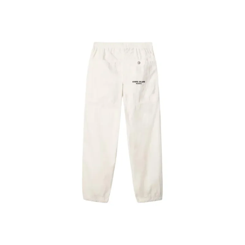 STONE ISLAND Embroidered logo Trousers-1