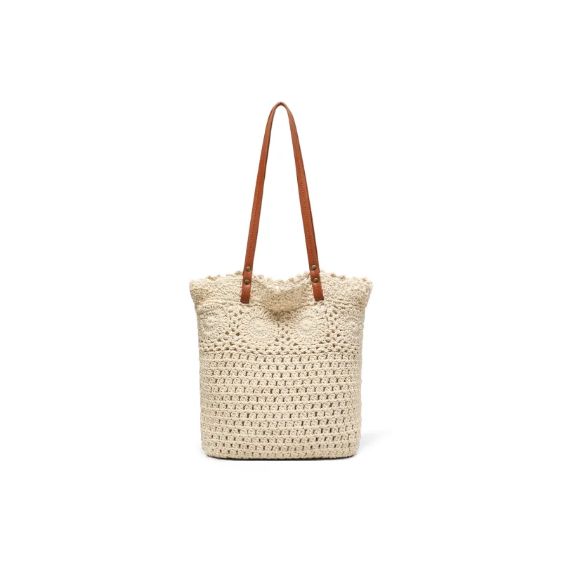PT'SON Fabric Portable Underarm Shoulder Bag Regular Women's Ecru-5