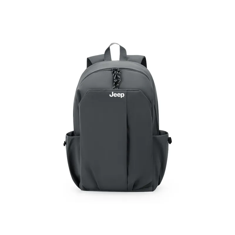 Jeep Nylon Backpack Unisex Black/Gray/Ecru-4