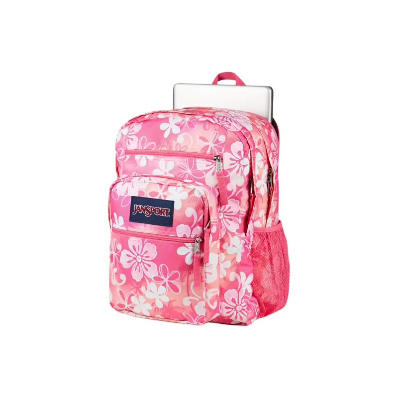 JanSport Polyester Backpack Women's Pink & White-3