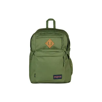 JanSport Suede Backpack Extra Large Unisex Khaki Green