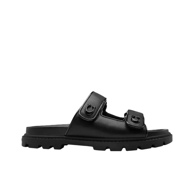 COACH Slide Slippers Women's Black-1