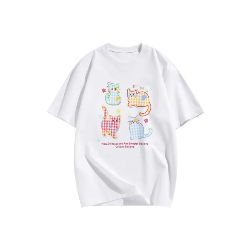 Art Drop Shoulder Sleeve T Shirt Women's-0