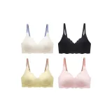 4 Pack (White+Light Pink+Light Yellow+Black)