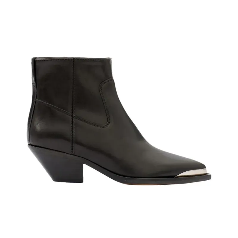 ISABEL MARANT Adnae Ankle Boots 5cm Women's Black-1