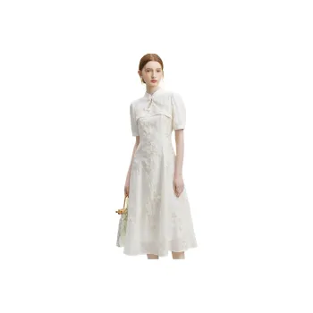 FANSILANEN Cheongsams Women's Beige Apricot