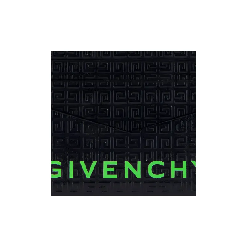Givenchy Cow Leather Card Holder Men's Black & Green-4