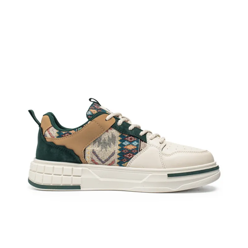 WARRIOR Skateboard Shoes Men Low Top Khaki-1