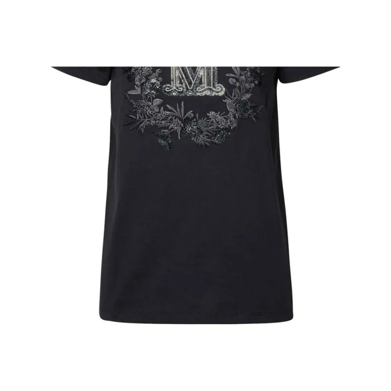 MaxMara Logo Embellished Crewneck T Shirt-4