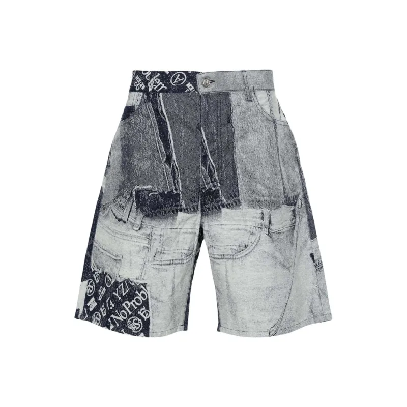 Aries Denim Shorts Men Blue-0