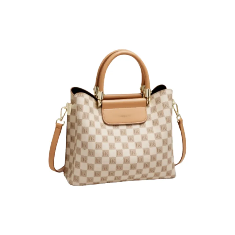 CNNCOO PVC Handbag Women's Khaki/Beige Yellow-10