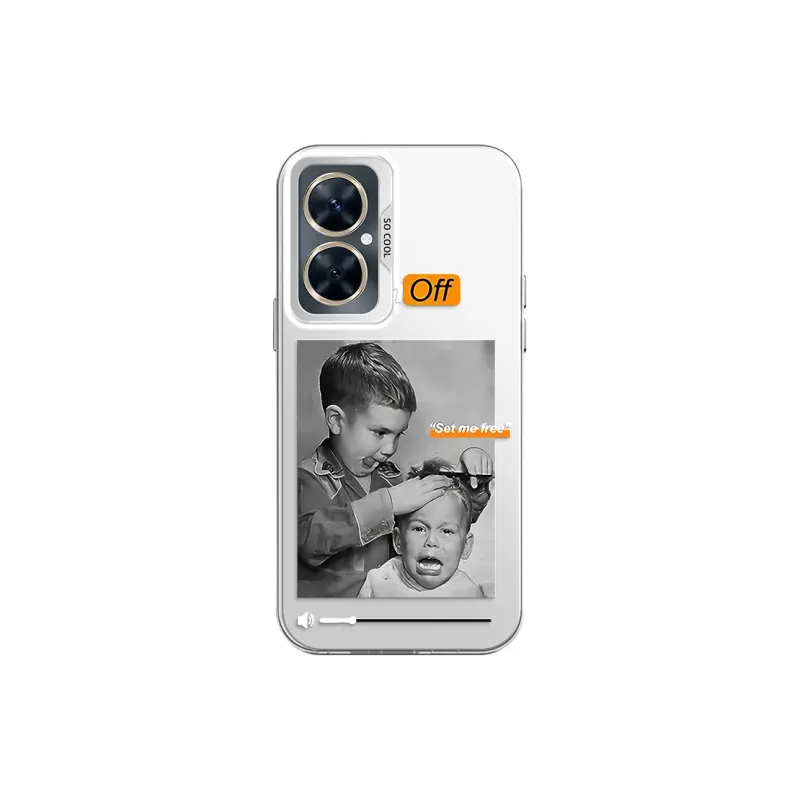 YICAIJIA Matte Material Haircut Boy Y Phone Cases Compatibility With MVMOM 20/30 Trendy And Cool-13