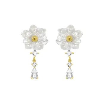 ZEGL S925 Silver Earrings Women's