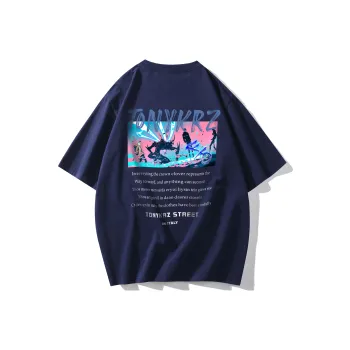 TONYKRZ T Shirts Unisex Navy Blue
