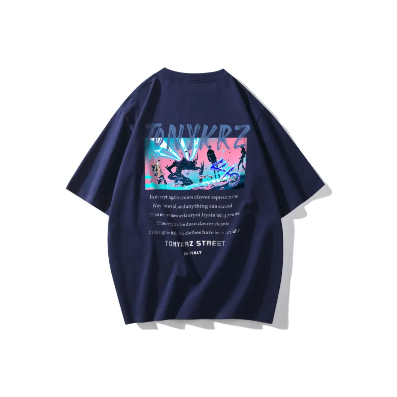 TONYKRZ T Shirts Unisex Navy Blue-0