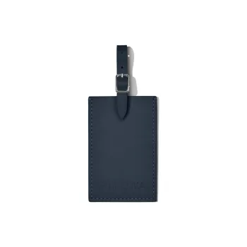 RIMOWA Leather Luggage Tag Unisex Denim Blue