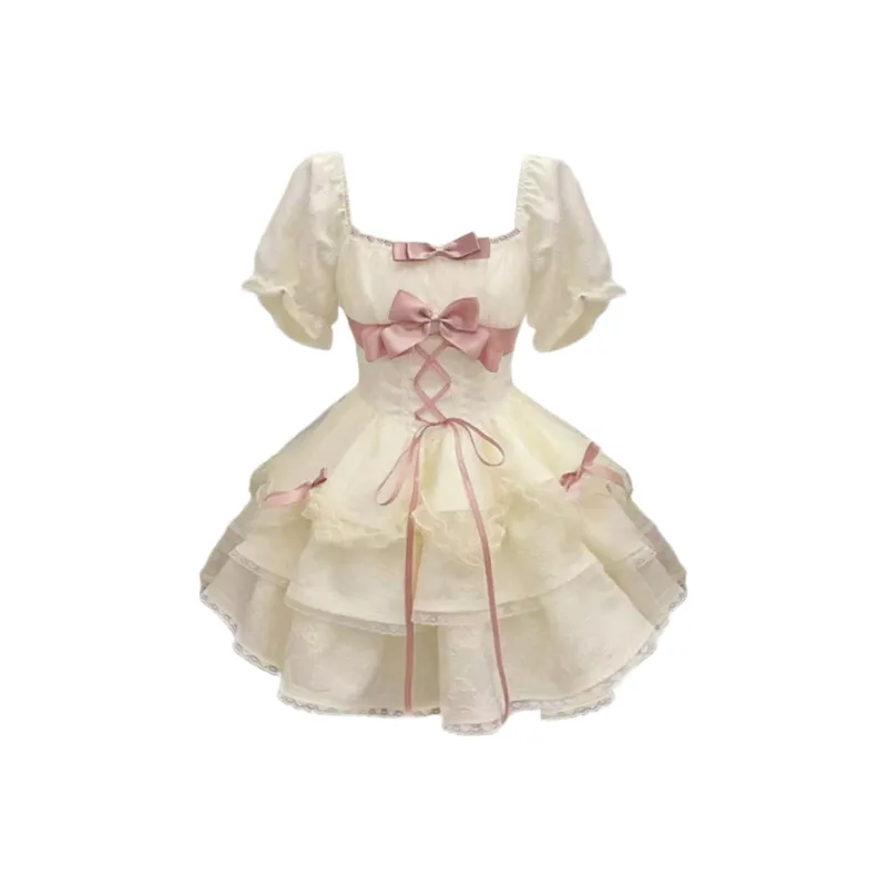Peaches Peaches Short Sleeved Dress Women's-0