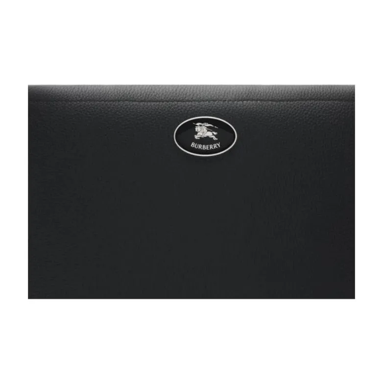 Burberry Cow Leather Clutch Men's Black-3