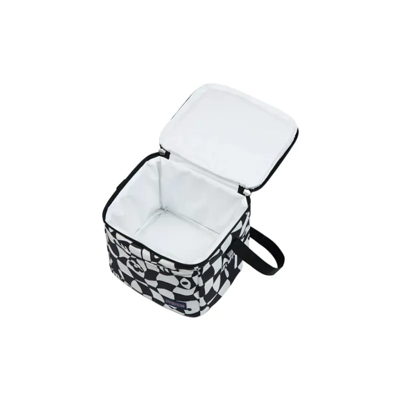 JanSport Polyester Shoulder Bag Unisex Black White-3