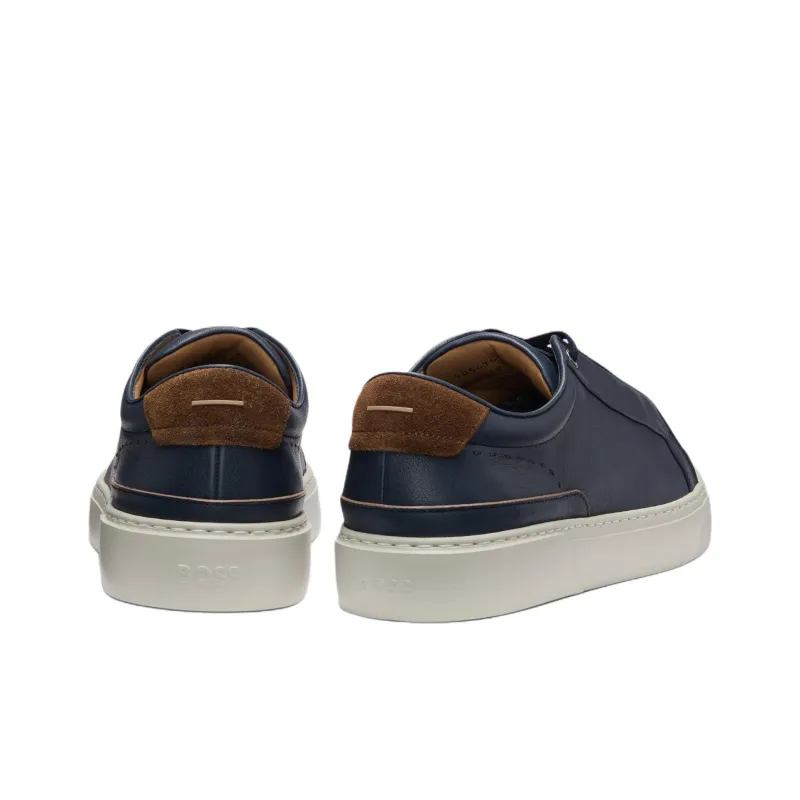 HUGO BOSS Gary Low Top Skateboard Shoes Men's Blue-3
