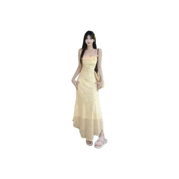 Dior Beauty Slip Dresses Women's Yellow