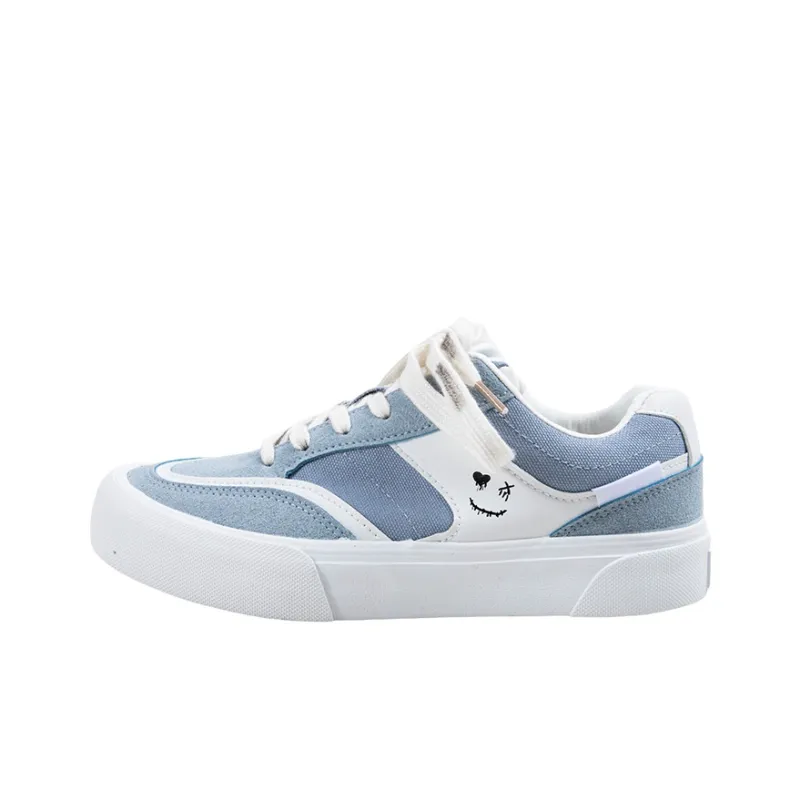 BOOM GUY Slip Resistant, Abrasion Resistant, Lightweight Low Top Skateboard Shoes Women's Blue-1