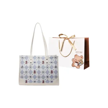 ERANGBEAR PU Shoulder Bag Women's Diamond Pattern/Stripes/Square