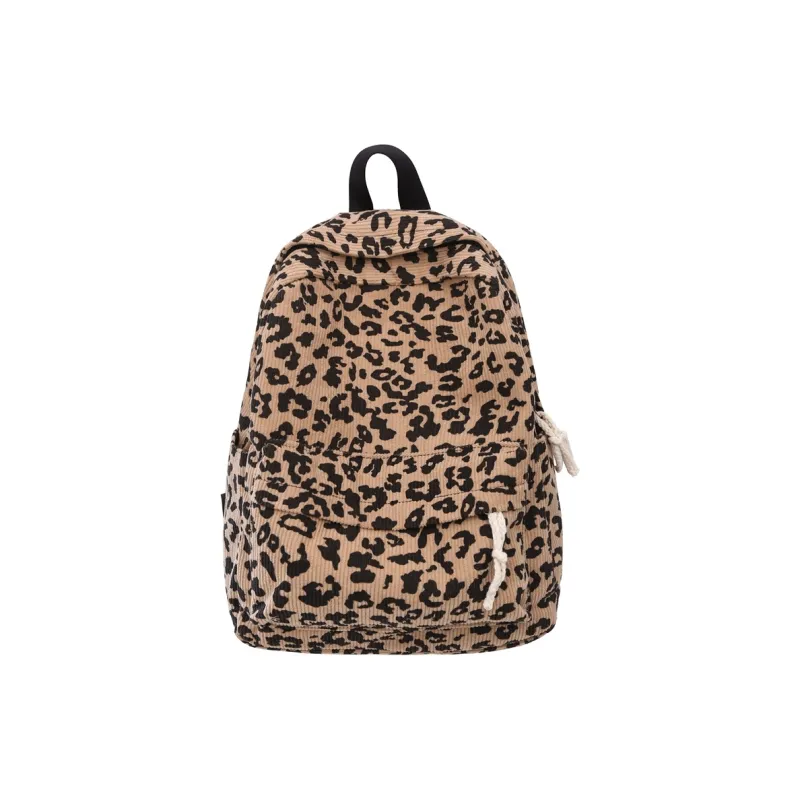 AIBAG Corduroy Backpack Unisex Ecru/Khaki/Coffee/Brown-3