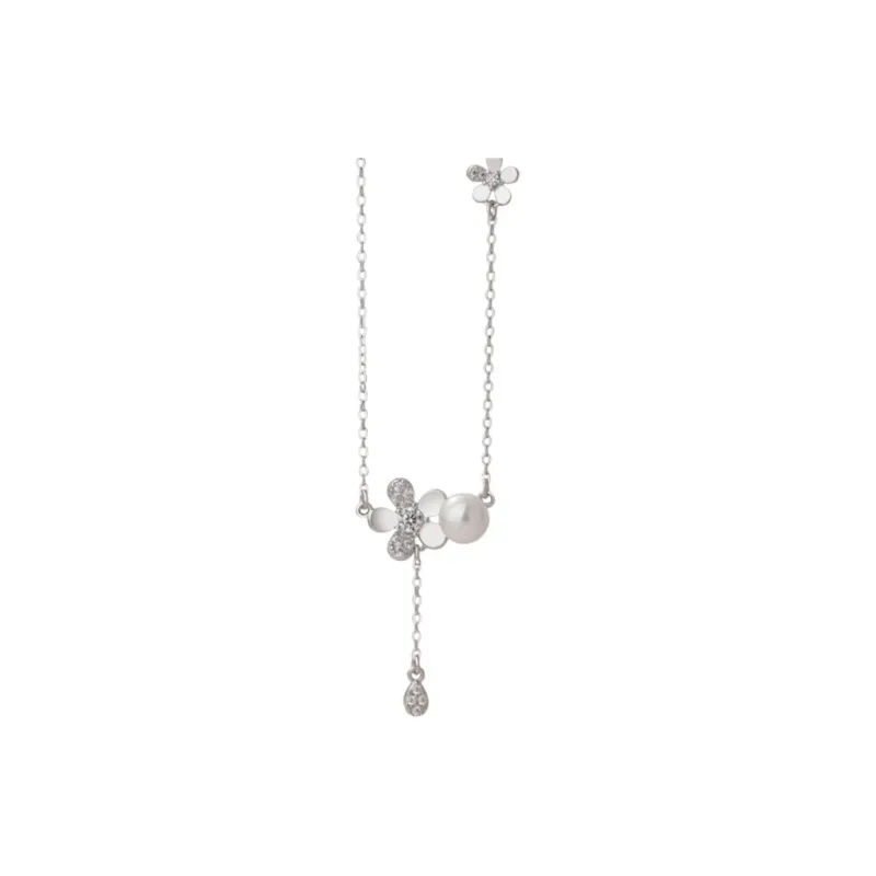 CLARKIA FLOWER 999 Fine Silver Necklaces Women's-0